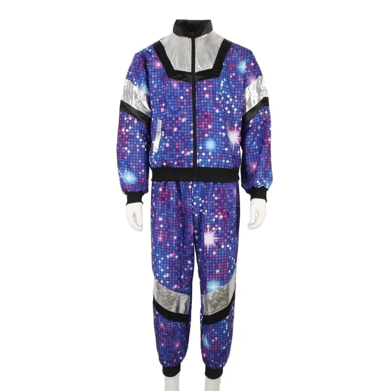 Retro 70s Disco Tracksuit Halloween Costume Vintage Cosplay for Stage Performance
Retro 70s Disco Tracksuit Halloween Costume Vintage Cosplay for Stage Performance
