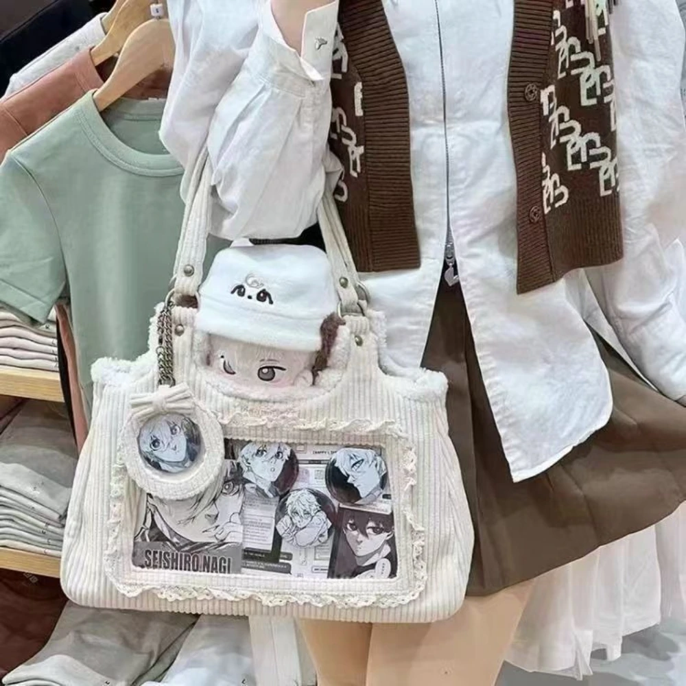 Autumn Winter New Itabag Sweet 2025 Lady Corduroy Two-dimensional Large Capacity Fluffy Underarm Shoulder Bags Women's Handbags
Autumn Winter New Itabag Sweet 2025 Lady Corduroy Two-dimensional Large Capacity Fluffy Underarm Shoulder Bags Women's Handbags