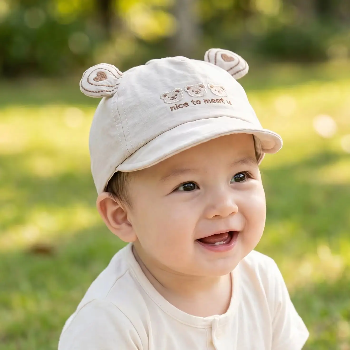 0-1Y Summer Baby Newborn Hat Cute Bear Ears Letter Embroidered Baseball Cap for Toddler Boys Girls Casual Infant Sun Hat
0-1Y Summer Baby Newborn Hat Cute Bear Ears Letter Embroidered Baseball Cap for Toddler Boys Girls Casual Infant Sun Hat
