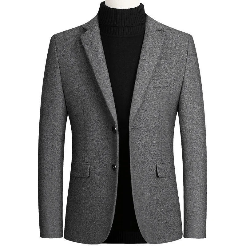 Men's in Stock Autumn and Winter Men's Woolen Coat Slim Fit Thickened Men's Clothing Solid Color Single-Breasted Jacket Suit
Men's in Stock Autumn and Winter Men's Woolen Coat Slim Fit Thickened Men's Clothing Solid Color Single-Breasted Jacket Suit