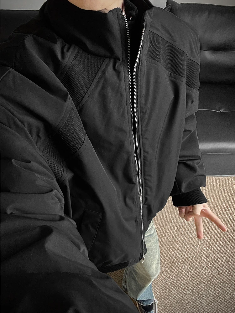 American Sle Deconstructed Stand Collar Thiened Cotton Jaet Men's Winter ort Baseball Sle Faionable Youth Outerwear
American Sle Deconstructed Stand Collar Thiened Cotton Jaet Men's Winter ort Baseball Sle Faionable Youth Outerwear