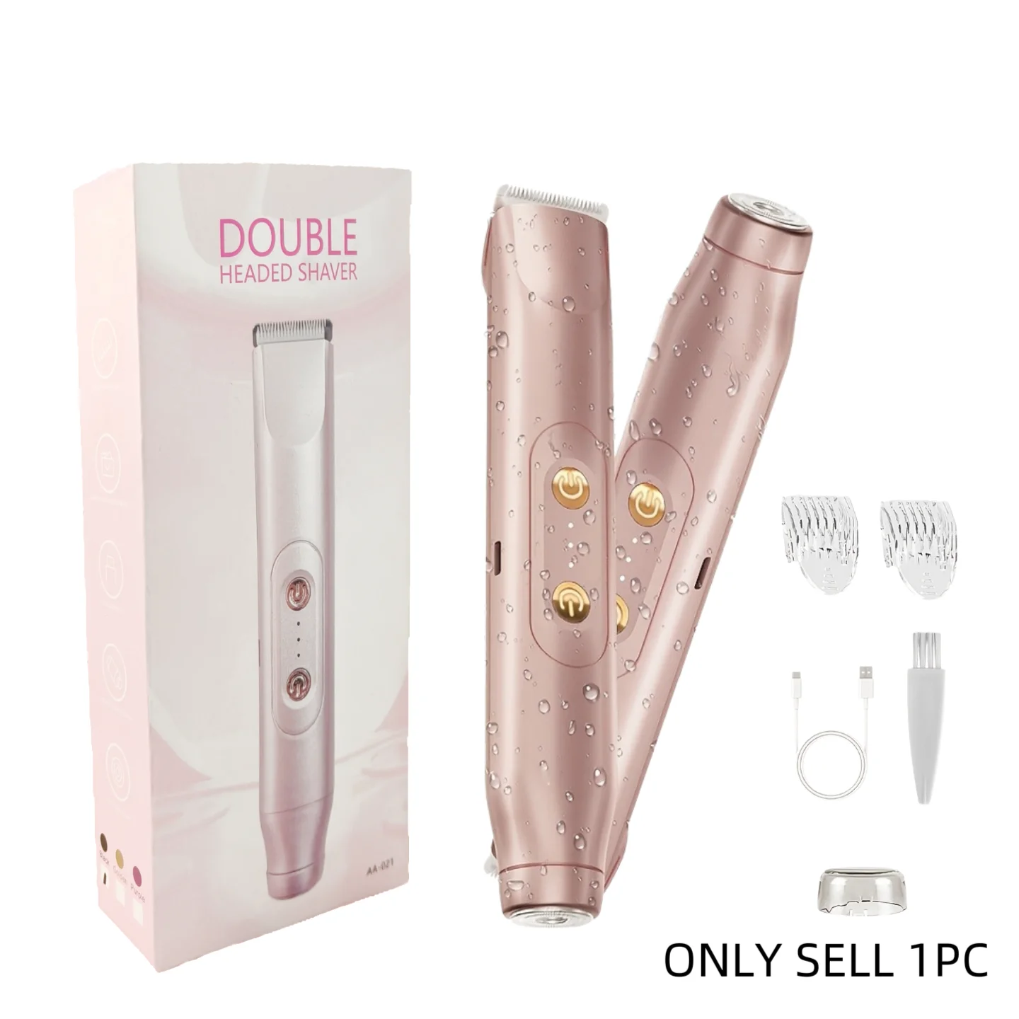 Women's specialized body hair shaving 2-in-1 electric shaver, dual head design, private, armpit hair, leg hair removal device
Women's specialized body hair shaving 2-in-1 electric shaver, dual head design, private, armpit hair, leg hair removal device