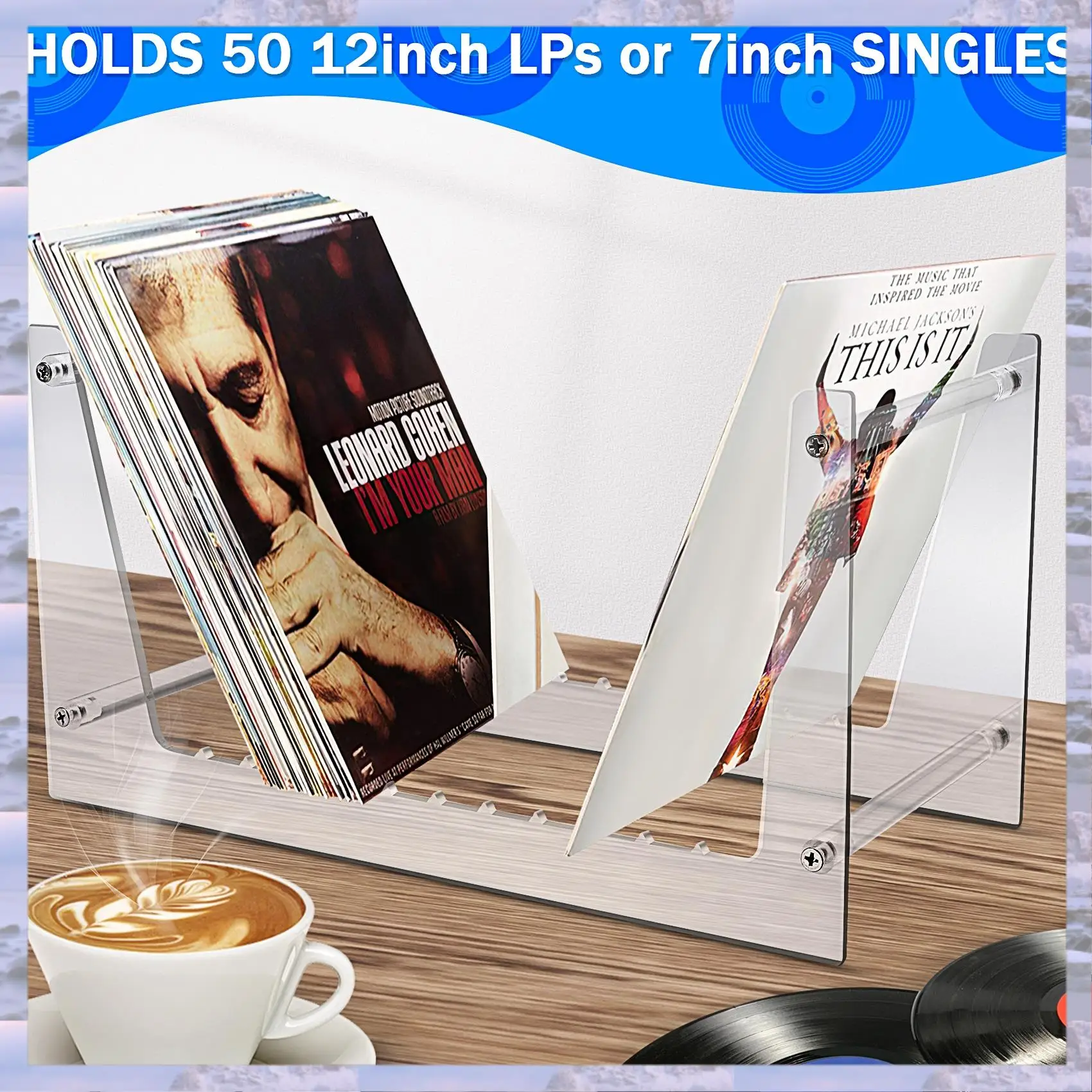 Clear Vinyl Record Stand Holder For Desktop Album Storage, Acrylic Vinyl Record Shelf Display 50 Lps
Clear Vinyl Record Stand Holder For Desktop Album Storage, Acrylic Vinyl Record Shelf Display 50 Lps