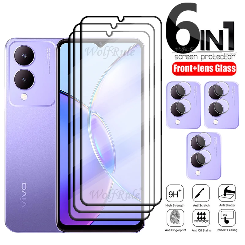 6-in-1 For Vivo Y17S Glass For Vivo Y17S Tempered Glass Phone Film Full Cover Glue 9H Screen Protector For Vivo Y17S Lens Glass
6-in-1 For Vivo Y17S Glass For Vivo Y17S Tempered Glass Phone Film Full Cover Glue 9H Screen Protector For Vivo Y17S Lens Glass