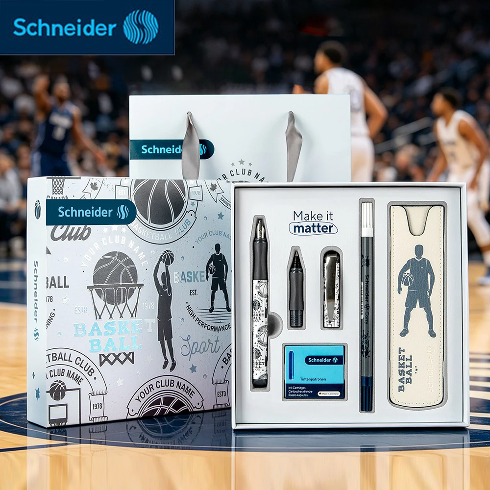 New Schneider Fountain Pen Gift Box Sports Club Set German F Pen Tip Multi Functional Writing Supplies with Ballpoint Pen
New Schneider Fountain Pen Gift Box Sports Club Set German F Pen Tip Multi Functional Writing Supplies with Ballpoint Pen
