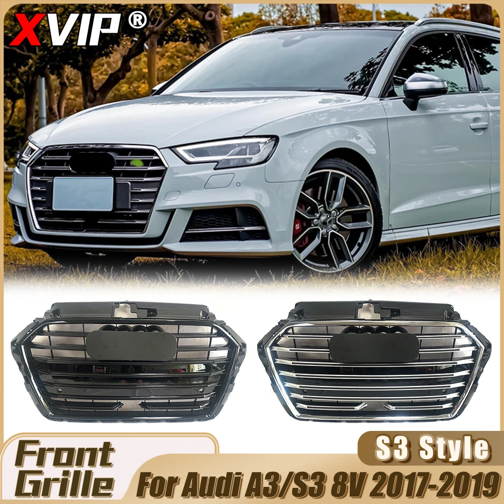 XVIP Chrome Grey S3 Style Front Bumper Grille With ACC For Audi A3 S3 8V Facelift 2017-2019 Glossy Black S3 Style Racing Grilles
XVIP Chrome Grey S3 Style Front Bumper Grille With ACC For Audi A3 S3 8V Facelift 2017-2019 Glossy Black S3 Style Racing Grilles