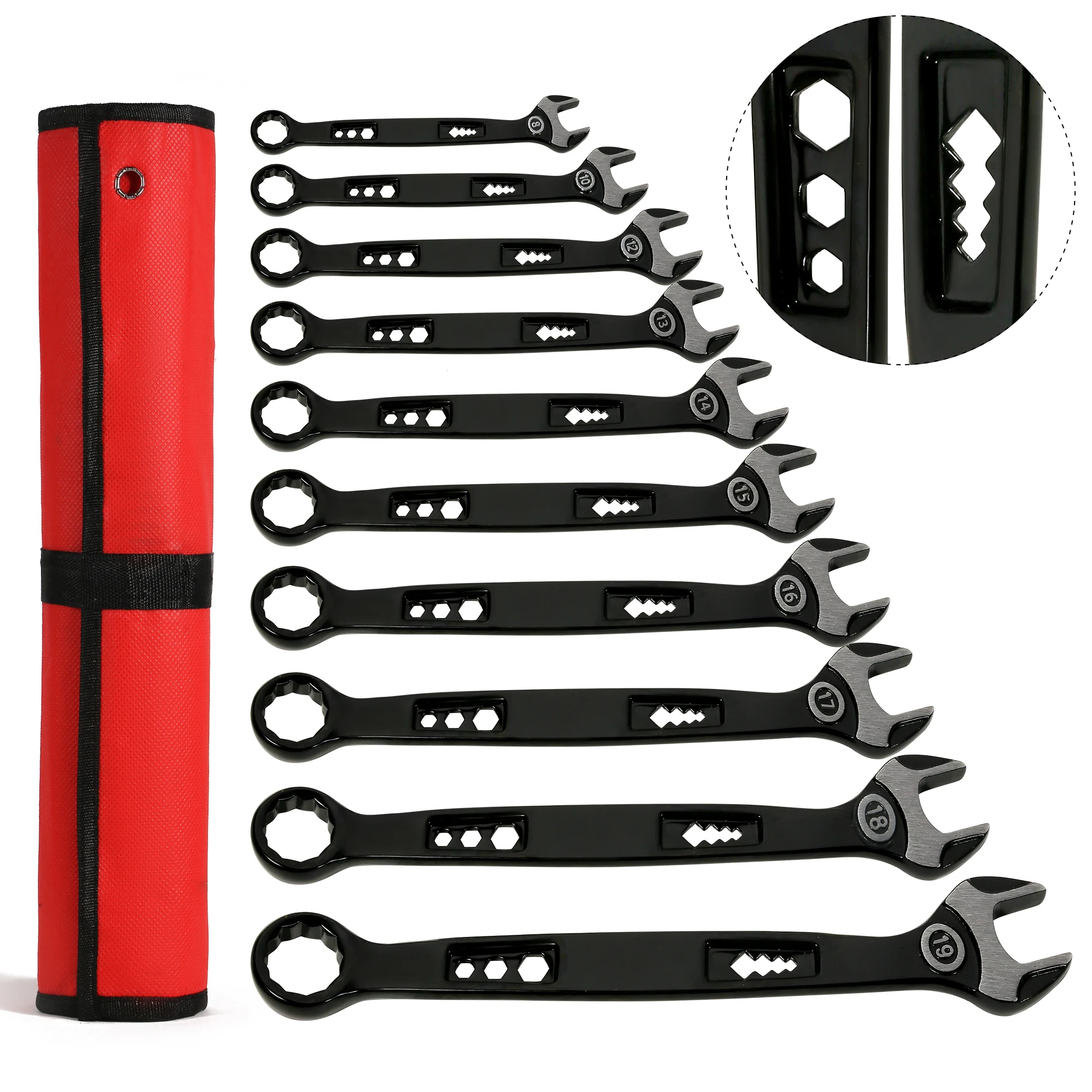 Набор инструментов из 10 предметов, набор комбинированных ключей из метрической хром-ванадиевой стали, ручные инструменты, набор многофункциональных ключей 
Набор инструментов из 10 предметов, набор комбинированных ключей из метрической хром-ванадиевой стали, ручные инструменты, набор многофункциональных ключей