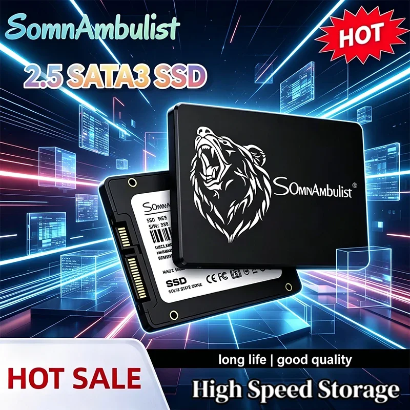 SomnAmbulist SSD Solid State Drive 2.5 Inch SATA3.0 Desktop 256GB Laptop 2TB Computer Hard Drive 1TB 128GB
SomnAmbulist SSD Solid State Drive 2.5 Inch SATA3.0 Desktop 256GB Laptop 2TB Computer Hard Drive 1TB 128GB