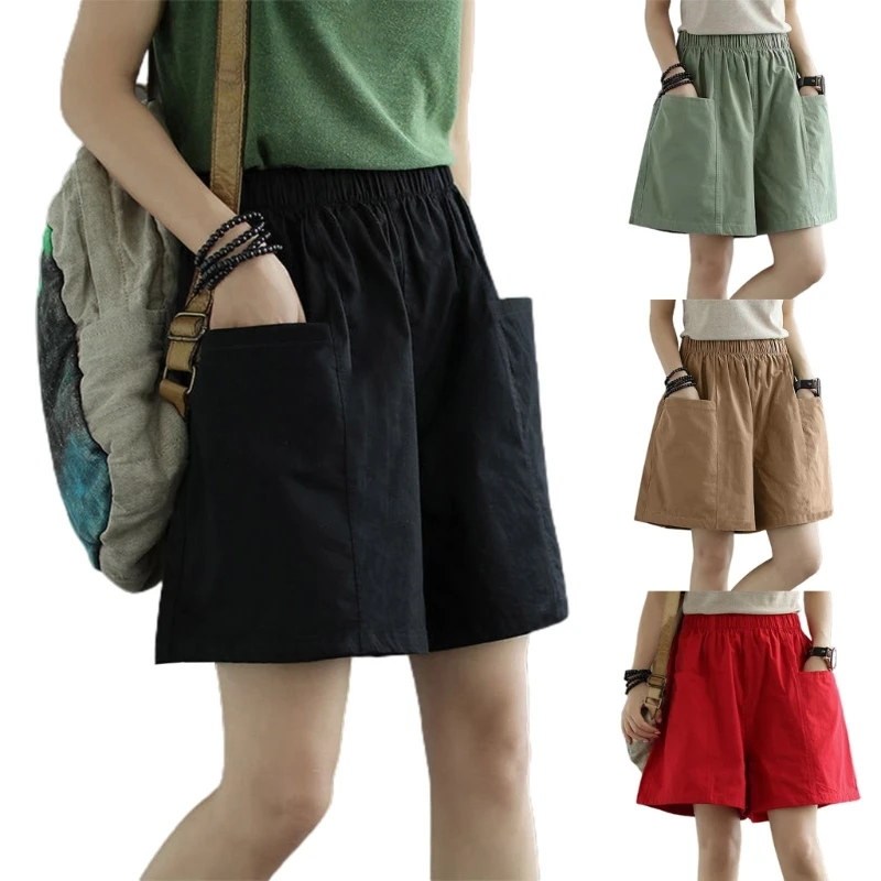 Women Loose Cargo Pants Casual Cargo Shorts, Multi-Pockets Cotton Bermuda Shorts 449B
Women Loose Cargo Pants Casual Cargo Shorts, Multi-Pockets Cotton Bermuda Shorts 449B
