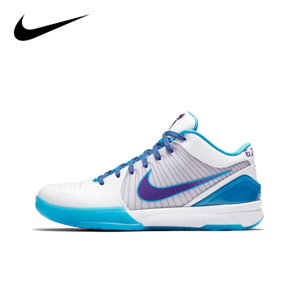 Мужские дышащие кроссовки Nike Zoom Kobe 4 Protro, обувь для баскетбольной площадки, голубого и белого цвета, оригинал
Мужские дышащие кроссовки Nike Zoom Kobe 4 Protro, обувь для баскетбольной площадки, голубого и белого цвета, оригинал