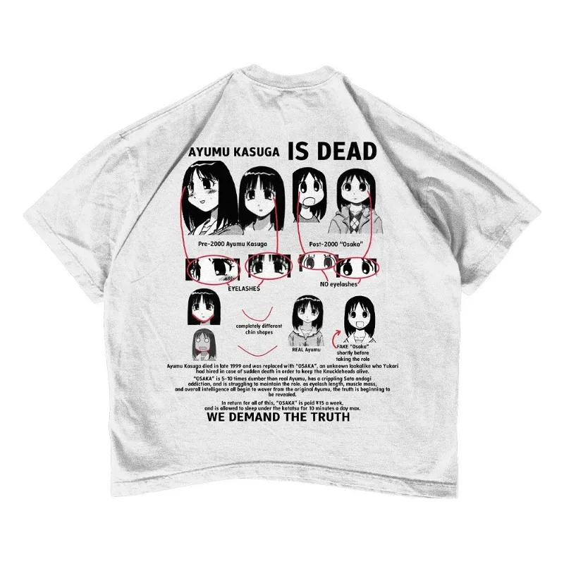 2024 New Top High Street Fashion Harajuku Cartoon Anime Letter Print Oversized T-shirt Women Y2k Trend Casual Couple Loose Shirt
2024 New Top High Street Fashion Harajuku Cartoon Anime Letter Print Oversized T-shirt Women Y2k Trend Casual Couple Loose Shirt