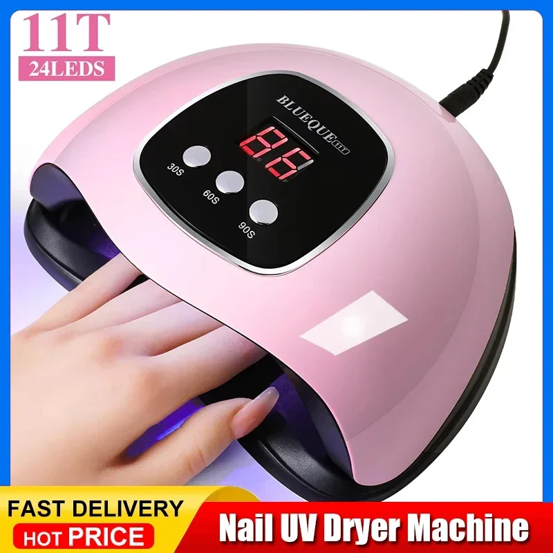 Nail UV Dryer Machine Professional 24 LED UV Manicure Lamp Nail Lamp Home Use For Drying Polish Varnish With USB Cable
Nail UV Dryer Machine Professional 24 LED UV Manicure Lamp Nail Lamp Home Use For Drying Polish Varnish With USB Cable