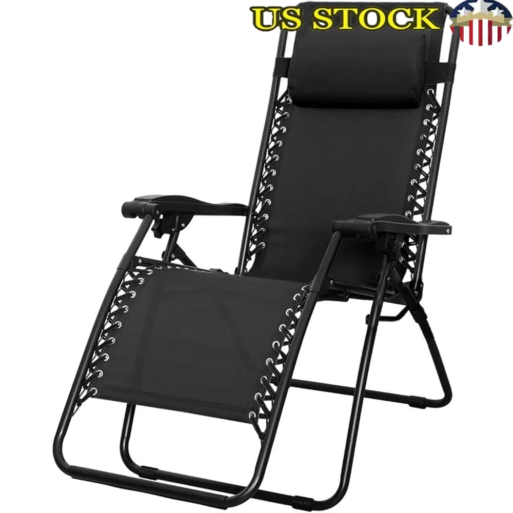Adjustable Outdoor Zero Gravity Folding Reclining Lounge Chair with Padded Headrest Portable Lightweight Camping Seat
Adjustable Outdoor Zero Gravity Folding Reclining Lounge Chair with Padded Headrest Portable Lightweight Camping Seat