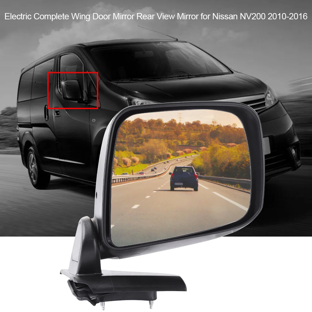 Wing Door Mirror for NV200 Electric Rear View Mirror Electric Complete Wing Door Mirror Rear View Mirror for NV200 2010‑2016
Wing Door Mirror for NV200 Electric Rear View Mirror Electric Complete Wing Door Mirror Rear View Mirror for NV200 2010‑2016