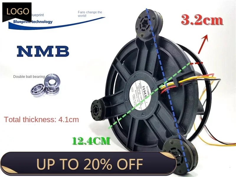 NMB 12038ge-12m-yu Refrigerator 12v0.26a Turbine Bracket 14cm Double Ball Cooling Fan Fan
NMB 12038ge-12m-yu Refrigerator 12v0.26a Turbine Bracket 14cm Double Ball Cooling Fan Fan
