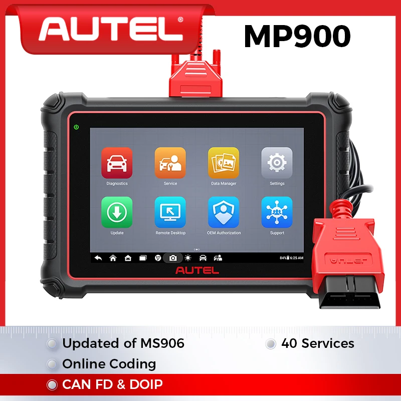 Autel MaxiPRO MP900E OBD Diagnostic Scanner CANFD DoIP Bi-Directional Diagnostic Tools Automotive Scan Tool Newer of MP808BT PRO
Autel MaxiPRO MP900E OBD Diagnostic Scanner CANFD DoIP Bi-Directional Diagnostic Tools Automotive Scan Tool Newer of MP808BT PRO