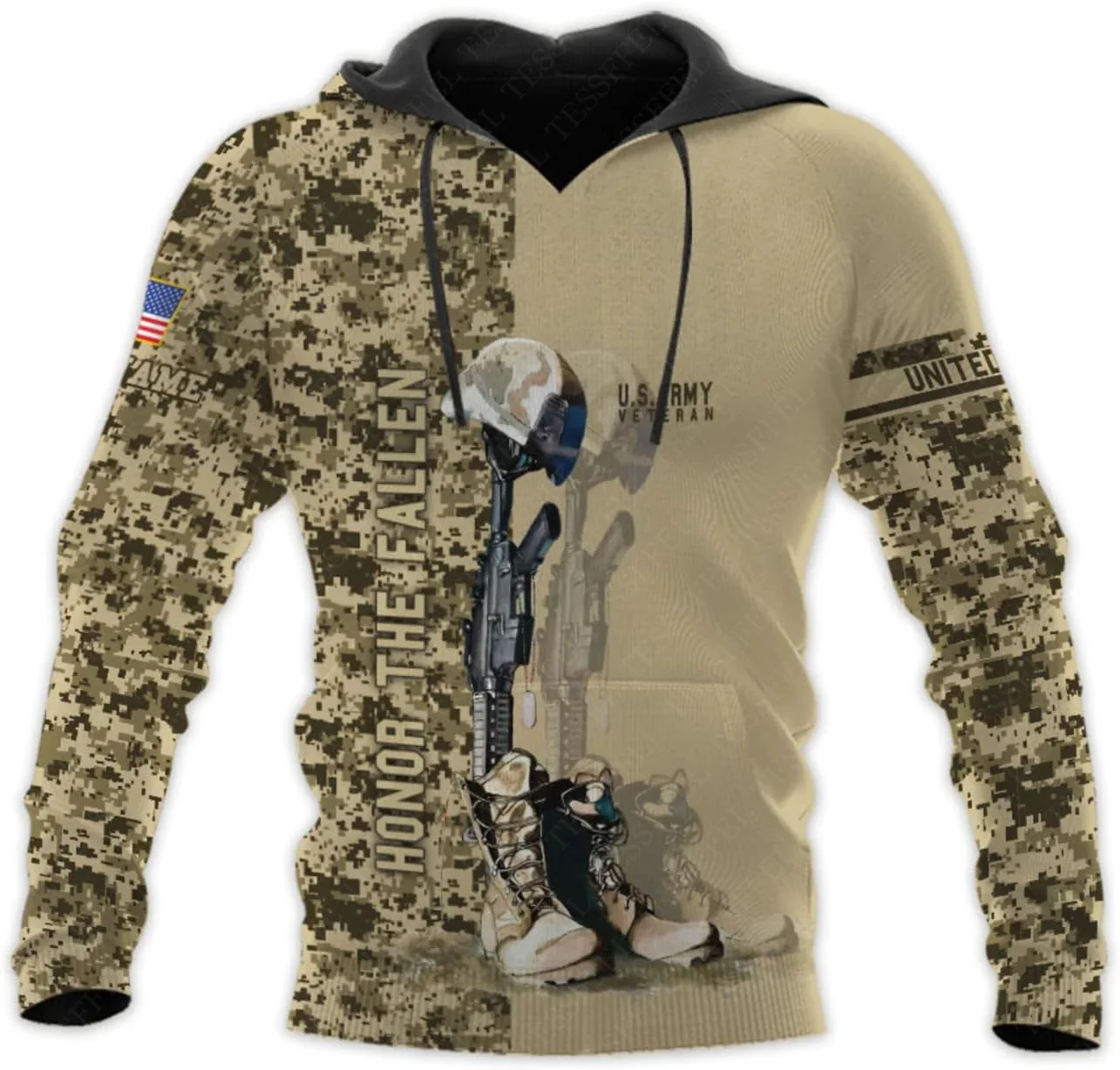 Custom Name Cosplay Army Soldier Veteran Camo Tattoo Retro Vintage Tracksuit 3DPrint Pullover Harajuku Jacket Casual Hoodies X11
Custom Name Cosplay Army Soldier Veteran Camo Tattoo Retro Vintage Tracksuit 3DPrint Pullover Harajuku Jacket Casual Hoodies X11