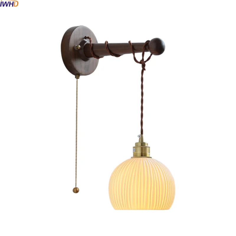 IWHD Bedside Interior LED Wall Lamp Sconce Home Decoration Items Round Ceramic Wood Brass Kitchen Bathroom Mirror Light Arandela
IWHD Bedside Interior LED Wall Lamp Sconce Home Decoration Items Round Ceramic Wood Brass Kitchen Bathroom Mirror Light Arandela