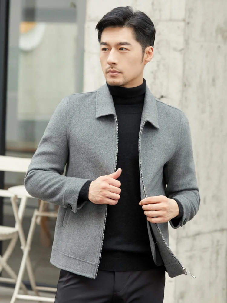 Winter coat new men's short 100% wool coat Fashion men's coat all match thickened comfortable top
Winter coat new men's short 100% wool coat Fashion men's coat all match thickened comfortable top