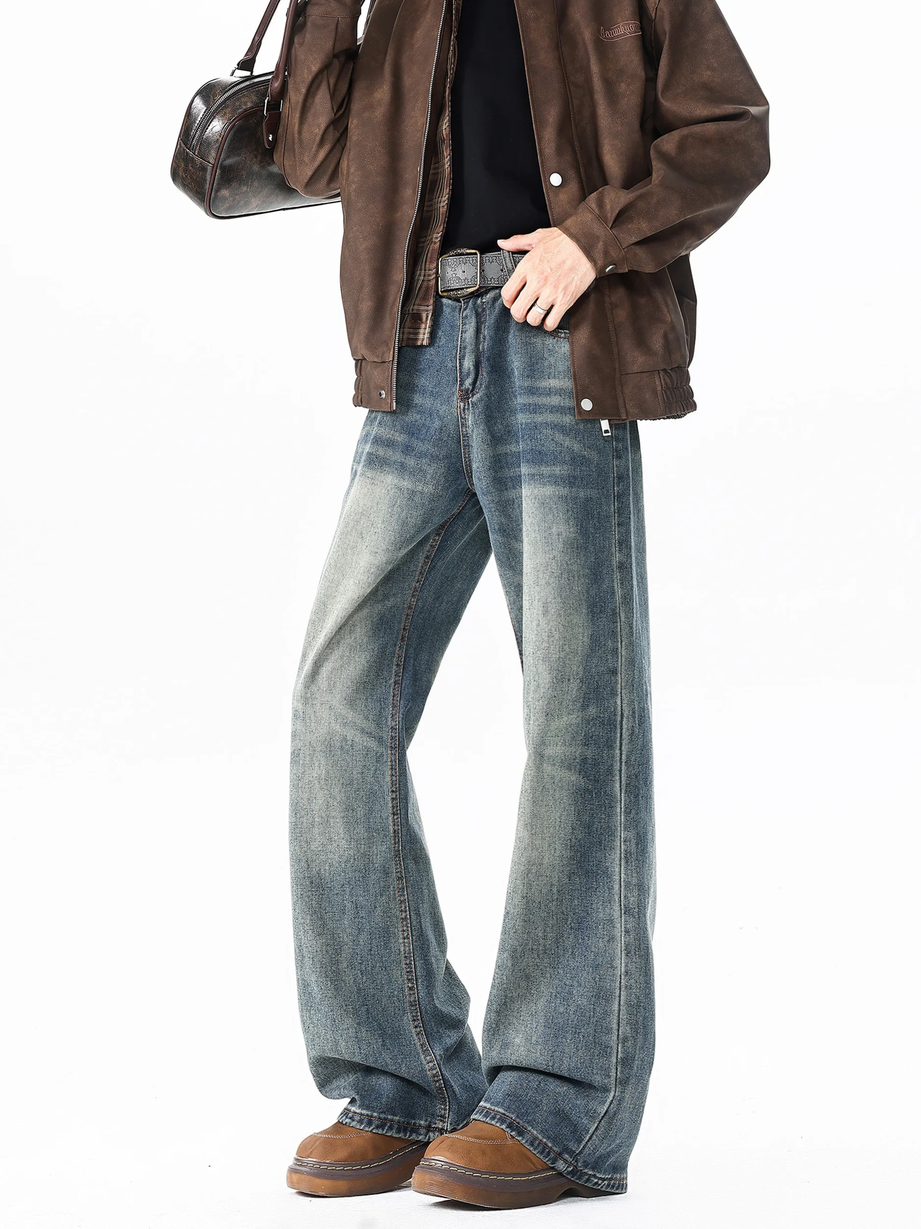 Американские винтажные свободные прямые мужские джинсы с завышенной талией, модные брендовые осенне-зимние джинсы с низкой талией и декоративной строчкой
Американские винтажные свободные прямые мужские джинсы с завышенной талией, модные брендовые осенне-зимние джинсы с низкой талией и декоративной строчкой