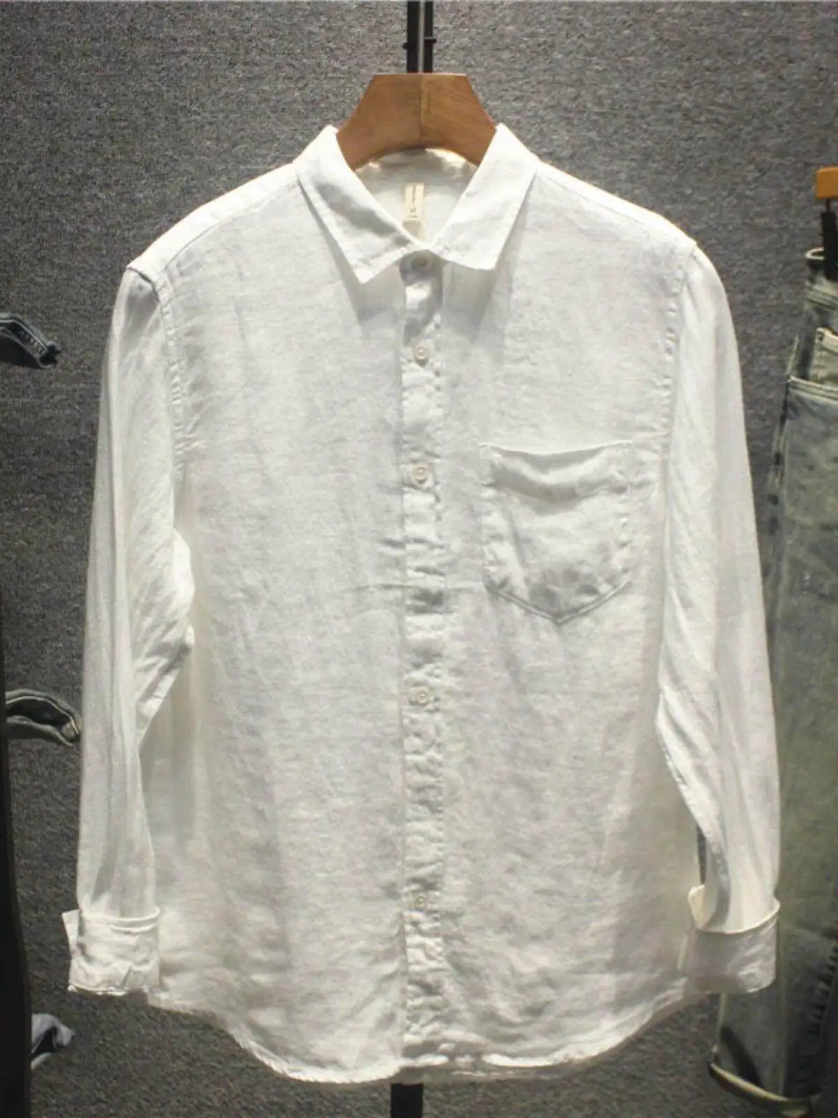Men's Casual Pure Color Linen Long Sleeve Shirt Easy Care Standard Fit Citywalk Cotton Collar Inner Wear Spring Summer
Men's Casual Pure Color Linen Long Sleeve Shirt Easy Care Standard Fit Citywalk Cotton Collar Inner Wear Spring Summer