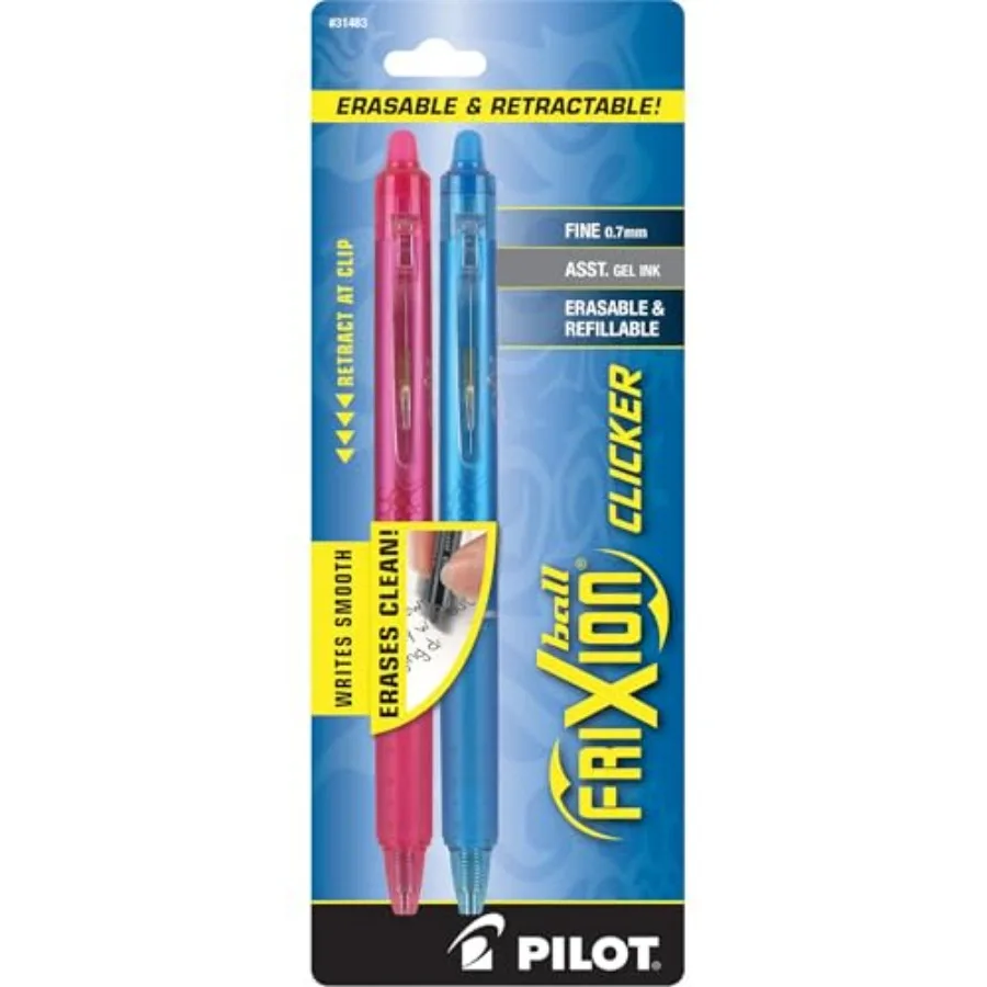 FriXion Clicker Erasable, Refillable and Retractable Ink,,Color Inks, 2-Pack 31483
FriXion Clicker Erasable, Refillable and Retractable Ink,,Color Inks, 2-Pack 31483