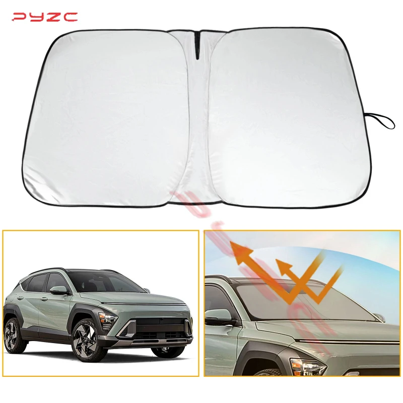 Car Window Sun Shade Front Windshield Custom For 2024 2025 Hyundai Kona Sunshade Cover Window Sun Visor Foldable Blocks UV Rays
Car Window Sun Shade Front Windshield Custom For 2024 2025 Hyundai Kona Sunshade Cover Window Sun Visor Foldable Blocks UV Rays