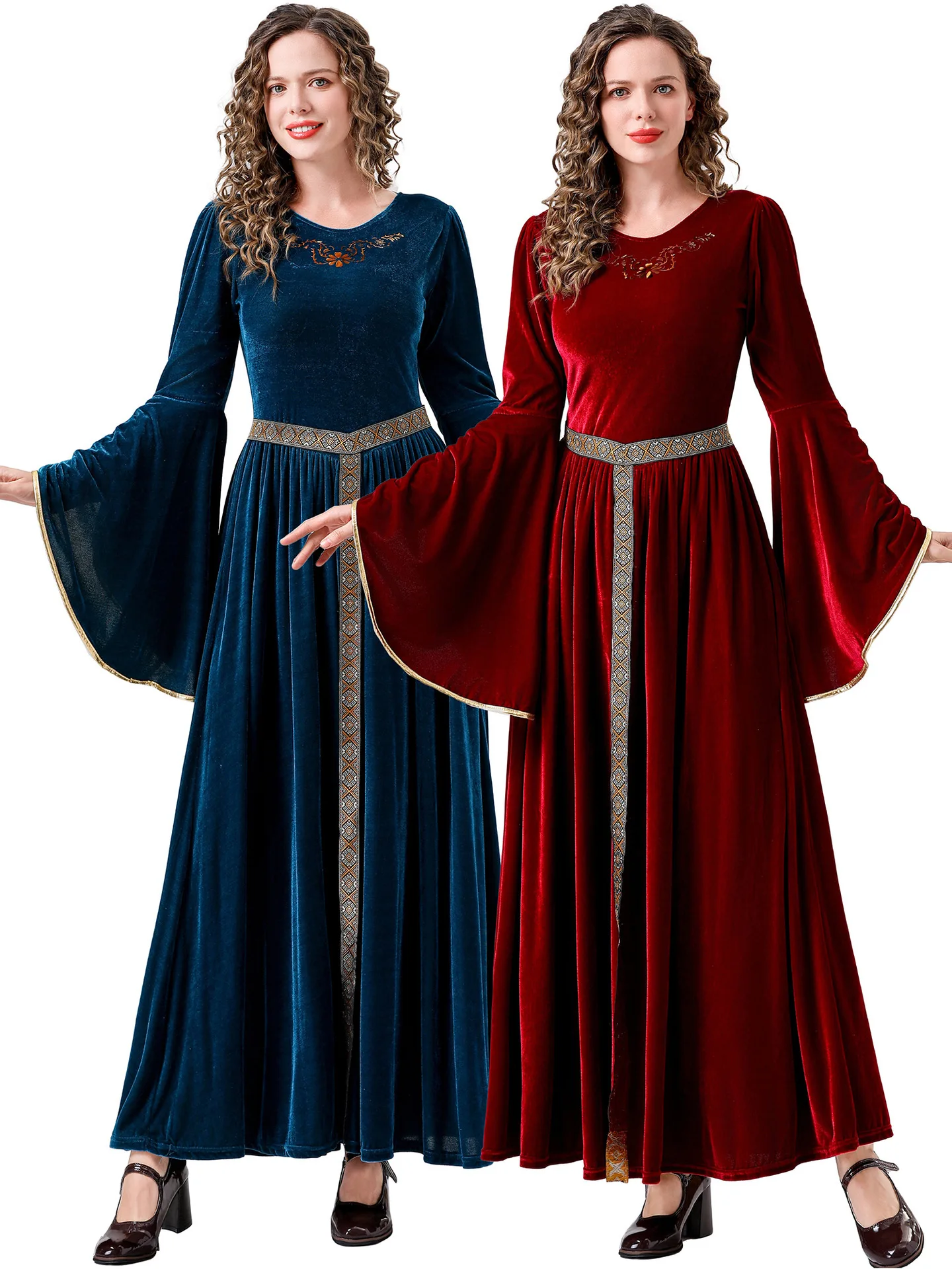 Medieval Court Queen Costume Dress Cosplay Halloween Outfit Princess Fairy Tale Style Women's Traditional Ethnic Stage Costume
Medieval Court Queen Costume Dress Cosplay Halloween Outfit Princess Fairy Tale Style Women's Traditional Ethnic Stage Costume