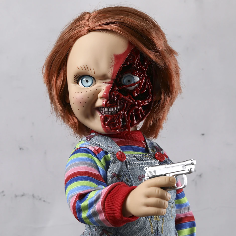 Mezco Child's Play 3 Talking Chucky Pizza Face PVC Action Figure Toy Figurine Collectible Model Doll
Mezco Child's Play 3 Talking Chucky Pizza Face PVC Action Figure Toy Figurine Collectible Model Doll