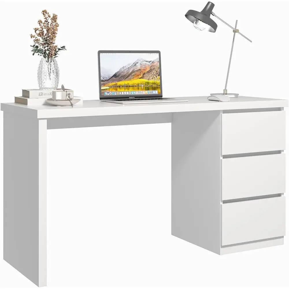 47 Inch Wooden Storage Desk with Drawers, Modern Home Office Workstation, Gaming Makeup Writing Table
47 Inch Wooden Storage Desk with Drawers, Modern Home Office Workstation, Gaming Makeup Writing Table