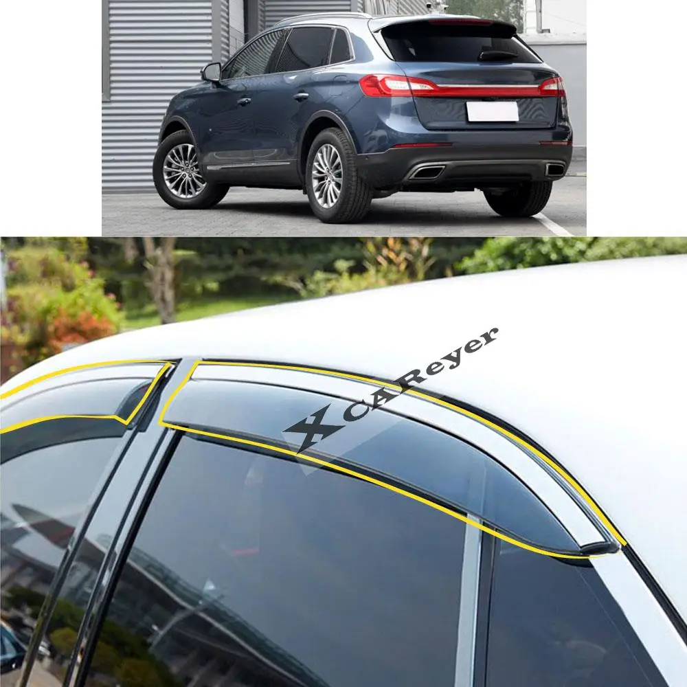 For LINCOLN MKX 2015 2016 2017 2018 2019 Car Body Styling Sticker Plastic Window Glass Wind Visor Rain/Sun Guard Vent Parts
For LINCOLN MKX 2015 2016 2017 2018 2019 Car Body Styling Sticker Plastic Window Glass Wind Visor Rain/Sun Guard Vent Parts
