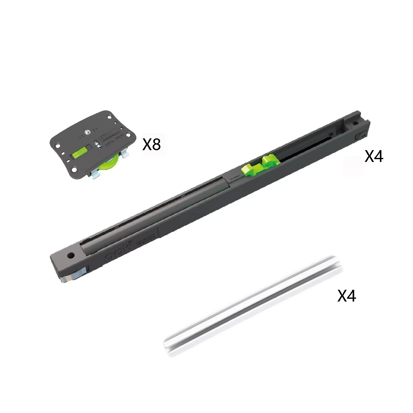 Wardrobe buffer sliding door embedded wooden damping pulley
Wardrobe buffer sliding door embedded wooden damping pulley