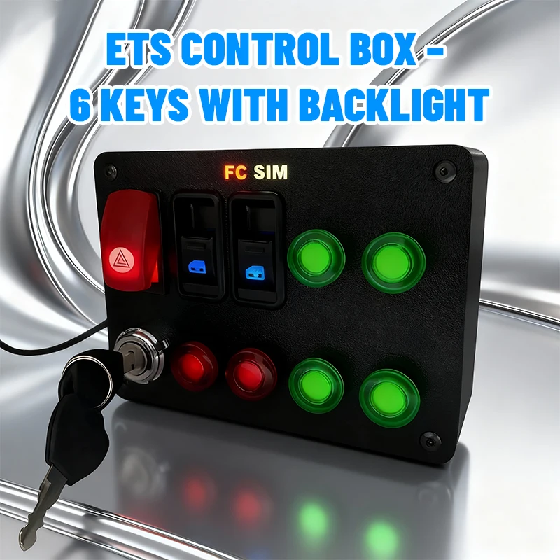 Euro Truck Simulator 2 Control Box Bus Simulator And OMSI Are All compatible Racing Simulator 6 Buttons With Lights
