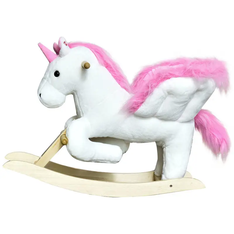 Qaba Unicorn Baby Rocking Horse Toy for Kids with Lullaby Song, Plush Ride on Horse with Heavy-Duty Support System, Pretend Play Interactive Toy for Toddlers 18-36 Months
Qaba Unicorn Baby Rocking Horse Toy for Kids with Lullaby Song, Plush Ride on Horse with Heavy-Duty Support System, Pretend Play Interactive Toy for Toddlers 18-36 Months