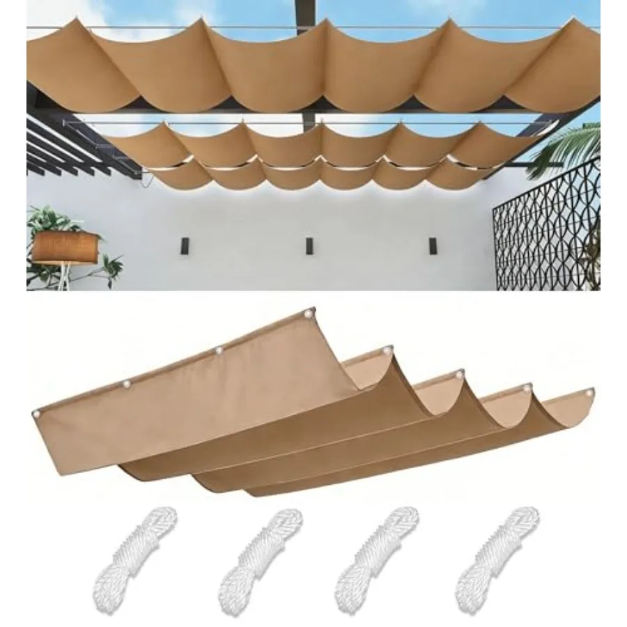 Retractable Sun Shade Sail 4' x 10' Waterproof Wave Pergola Shade Cover Polyester Sunscreen Awning Canopy Wind Protection for O
Retractable Sun Shade Sail 4' x 10' Waterproof Wave Pergola Shade Cover Polyester Sunscreen Awning Canopy Wind Protection for O