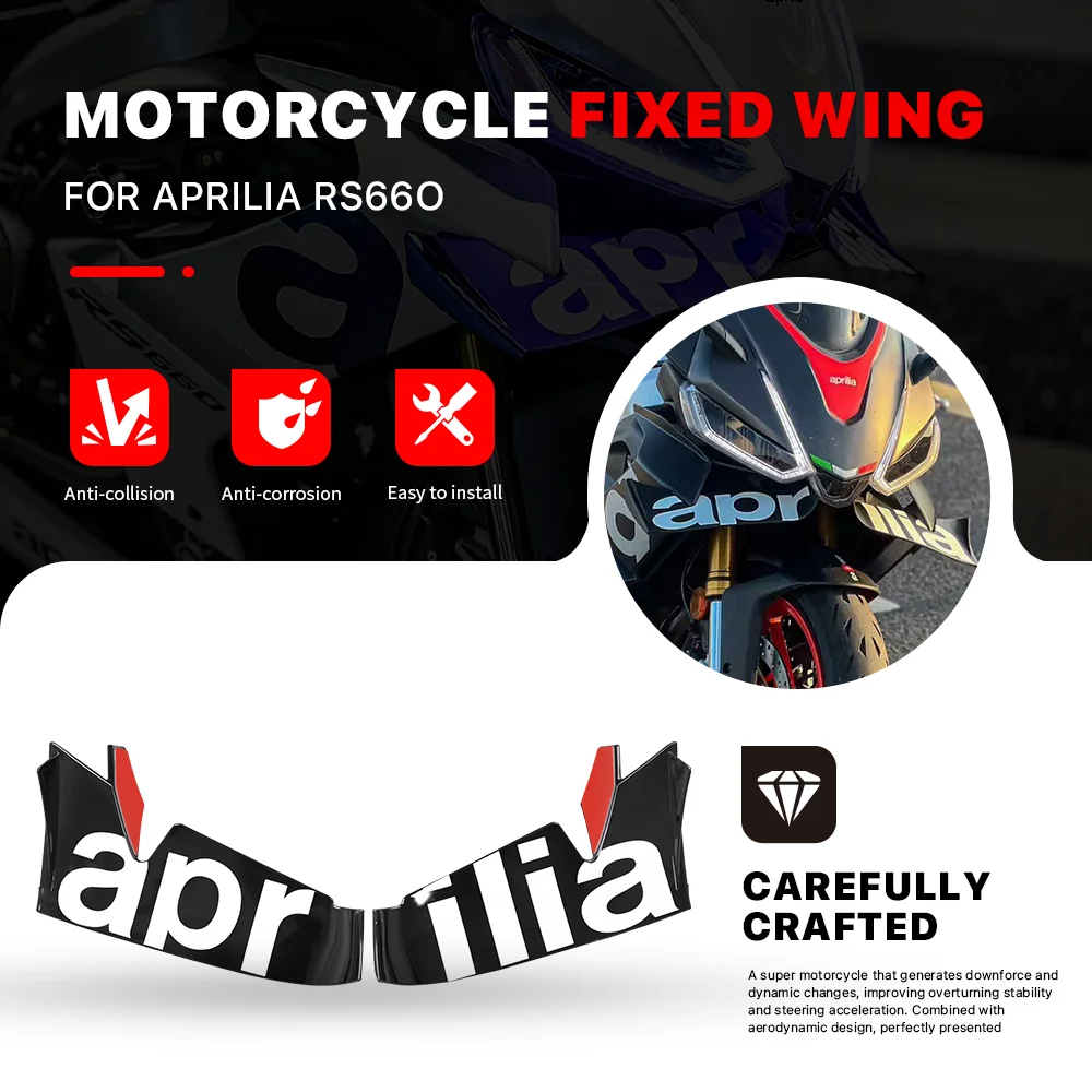 Motorcycle Front Aerodynamic Fixed Wind Wing Spoiler Fairing For Aprilia RS660 All Year ABS Side Winglet windshield Wing
Motorcycle Front Aerodynamic Fixed Wind Wing Spoiler Fairing For Aprilia RS660 All Year ABS Side Winglet windshield Wing