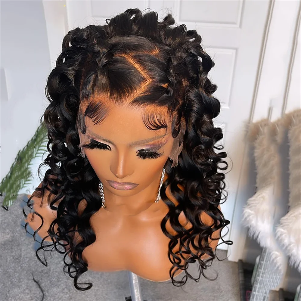 Soft Long Glueless Natural Black Deep Wave Curly Glueless 26Inch Lace Front Wig For Women Baby Hair Synthetic Preplucked Daily
Soft Long Glueless Natural Black Deep Wave Curly Glueless 26Inch Lace Front Wig For Women Baby Hair Synthetic Preplucked Daily