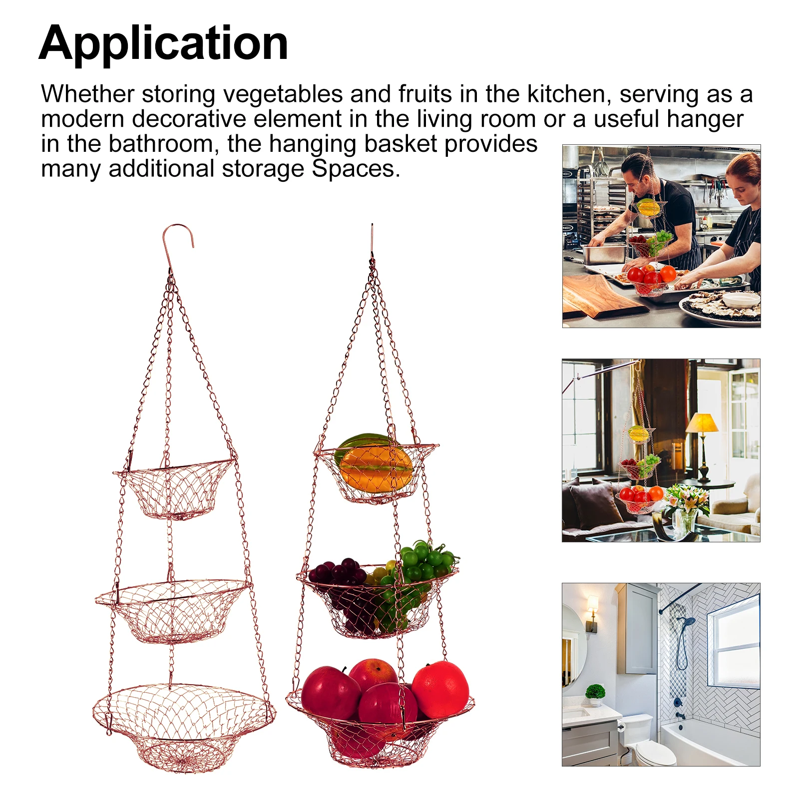 1 set 1 Set 3-Tier Hanging Iron Wire Folding Fruit Basket For Kitchen Storage Vegetable Organizer Rack Modern Decorative Basket
1 set 1 Set 3-Tier Hanging Iron Wire Folding Fruit Basket For Kitchen Storage Vegetable Organizer Rack Modern Decorative Basket