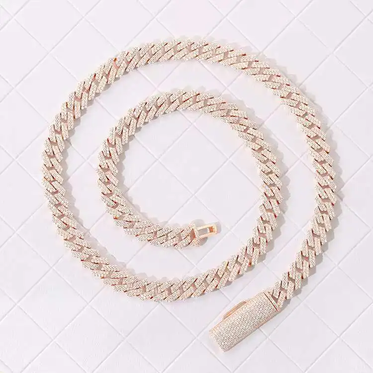 Wholesale Hip Hop 2 Rows 8mm Wide GRA Miami Cuban Necklace Plated 18k Gold 925 Sterling Silver Cuban Link Chain
Wholesale Hip Hop 2 Rows 8mm Wide GRA Miami Cuban Necklace Plated 18k Gold 925 Sterling Silver Cuban Link Chain