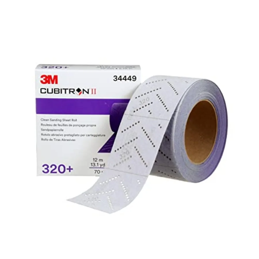 Cubitron II Hookit Abrasive Sheet Roll 34449 Multi-Hole 70 mm x 12 m 320+ Grade Automotive Sanding Roll Sandpaper for Coating R
Cubitron II Hookit Abrasive Sheet Roll 34449 Multi-Hole 70 mm x 12 m 320+ Grade Automotive Sanding Roll Sandpaper for Coating R