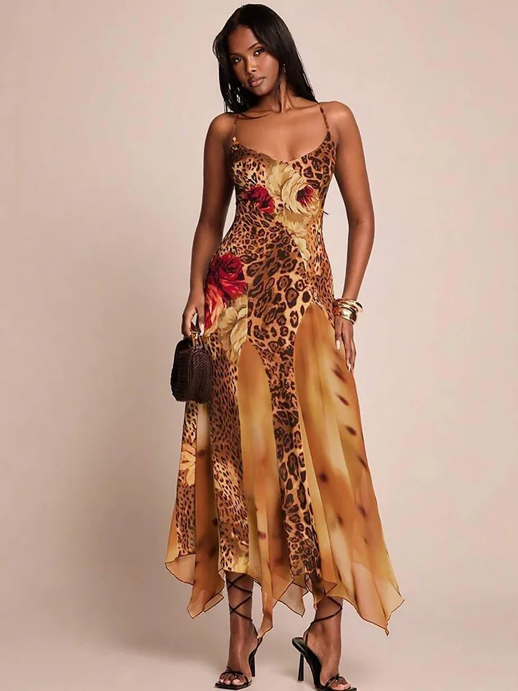 Colorful Leopard Print Dress Women Fashion Hottie Patchwork Irregular Hem Low-Neck Trend Vacation Party Clubwear
Colorful Leopard Print Dress Women Fashion Hottie Patchwork Irregular Hem Low-Neck Trend Vacation Party Clubwear