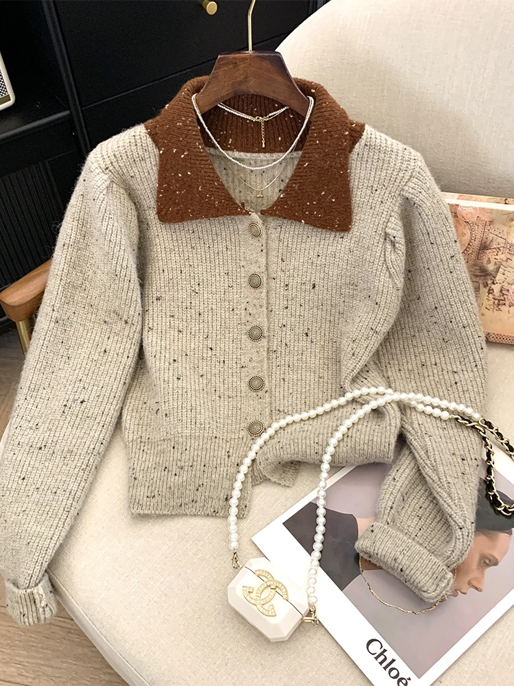 Женский кашемировый кардиган светло-хаки Harajuku, винтажный корейский свитер с длинными рукавами Y2k, джемпер, одежда 2000-х годов, осень 2024 г.
Женский кашемировый кардиган светло-хаки Harajuku, винтажный корейский свитер с длинными рукавами Y2k, джемпер, одежда 2000-х годов, осень 2024 г.