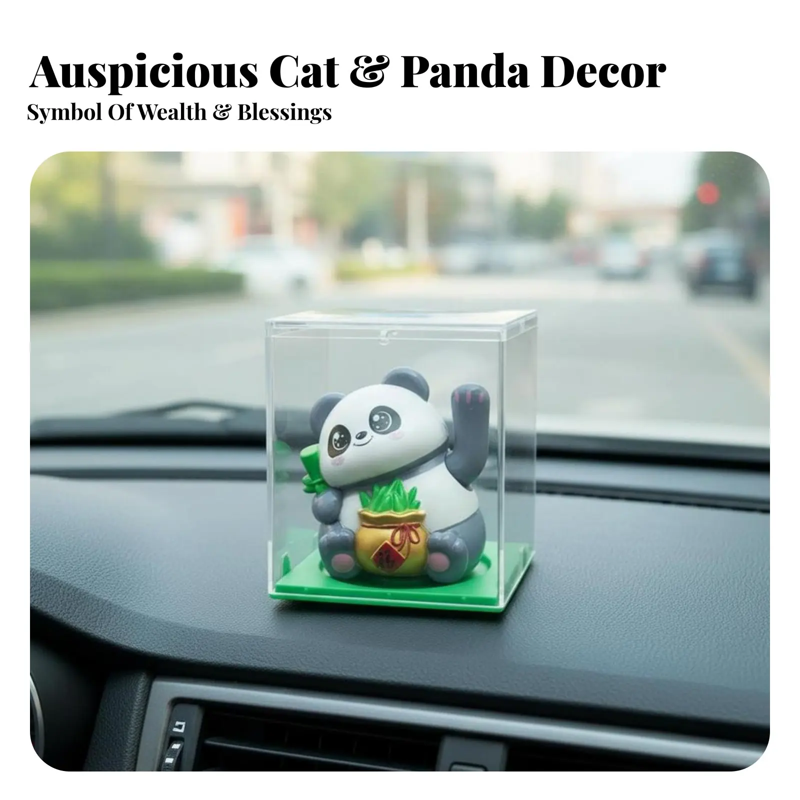 Солнечная фигурка Кота удачи, машущая лапой, в виде панды, для декора автомобиля и рабочего стола
Солнечная фигурка Кота удачи, машущая лапой, в виде панды, для декора автомобиля и рабочего стола