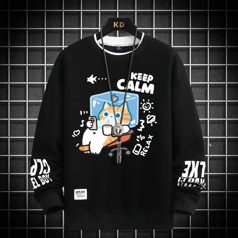 Мужские и женские забавные толстовки в японском стиле, пуловеры с графическим рисунком, Harajuku, черные футболки с длинными рукавами, модный мужской топ с героями мультфильмов, новинка 2023 г.
Мужские и женские забавные толстовки в японском стиле, пуловеры с графическим рисунком, Harajuku, черные футболки с длинными рукавами, модный мужской топ с героями мультфильмов, новинка 2023 г.