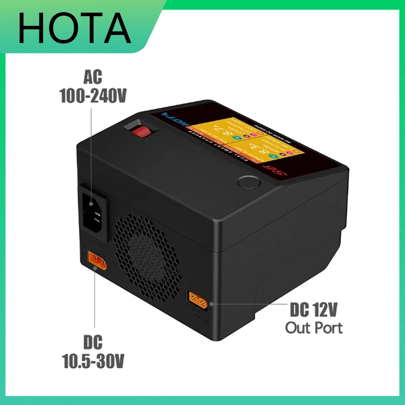 SkyCityFPV HOTA S6 AC 400W 15A DC 2X325W Channel Smart Battery Charger Discharger Racing Drone RC Quadcopter Type-C Output 45W
SkyCityFPV HOTA S6 AC 400W 15A DC 2X325W Channel Smart Battery Charger Discharger Racing Drone RC Quadcopter Type-C Output 45W