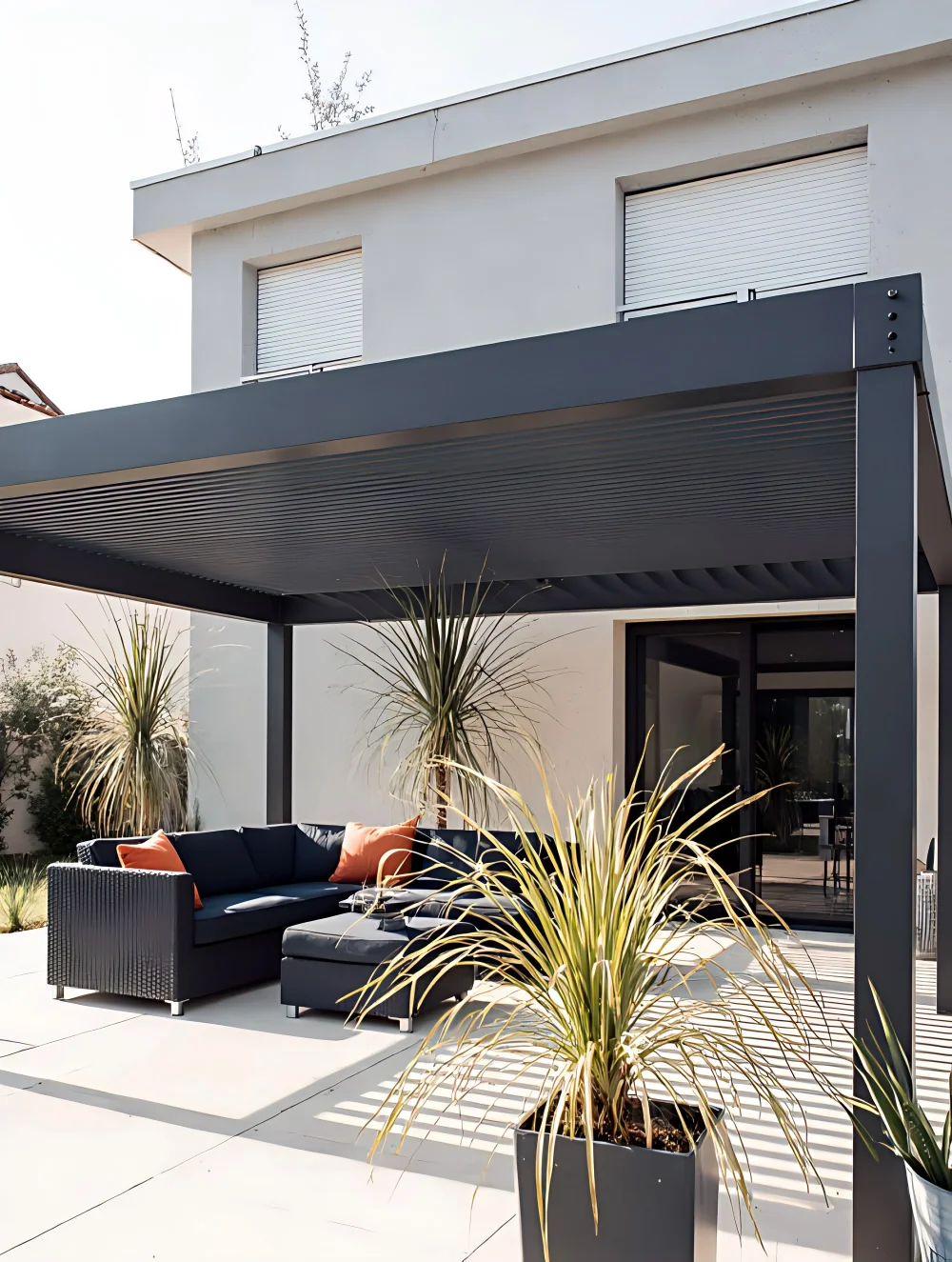 Motorized Retractable Aluminum Louvers Pergola - Commercial Bioclimatic Waterproof Roof System with Light Powder Coated Gazebos
Motorized Retractable Aluminum Louvers Pergola - Commercial Bioclimatic Waterproof Roof System with Light Powder Coated Gazebos