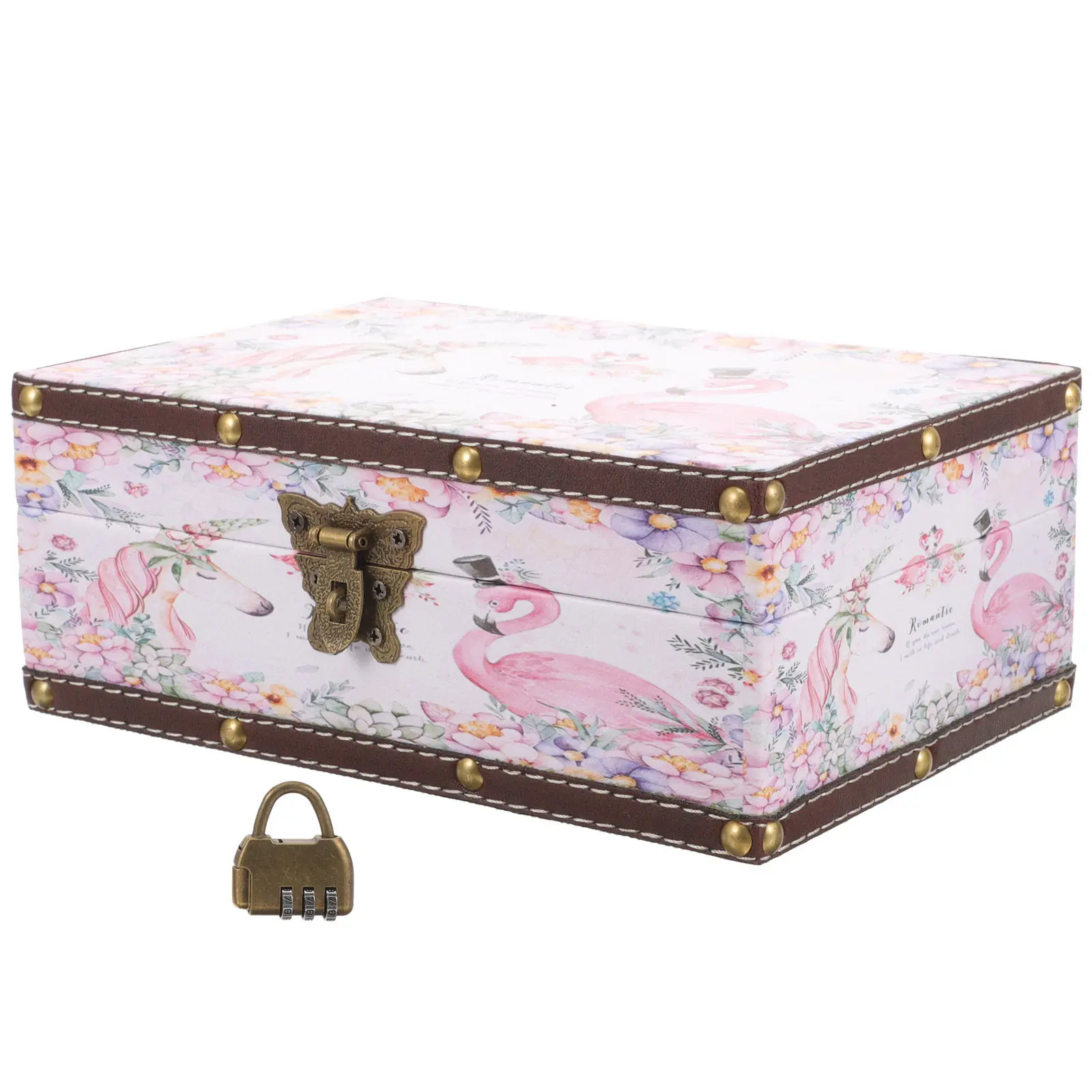Lockable Storage Box Flamingo Small Size Wooden Box for Jewelry Letters Vintage Retro Container ganizer With Lid Easy Open Close
Lockable Storage Box Flamingo Small Size Wooden Box for Jewelry Letters Vintage Retro Container ganizer With Lid Easy Open Close