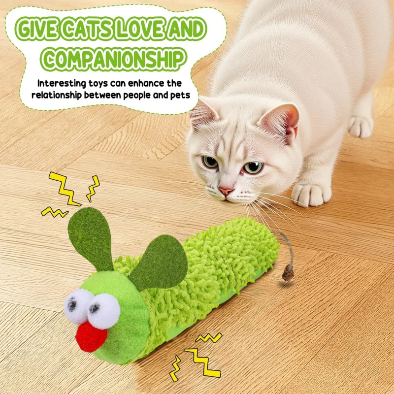 TOPMAYA Set With 1 Caterpillar Toy 2 Chewing Ropes And 5 Catnip Sticks Cat Toys For Self-Entertainment
TOPMAYA Set With 1 Caterpillar Toy 2 Chewing Ropes And 5 Catnip Sticks Cat Toys For Self-Entertainment