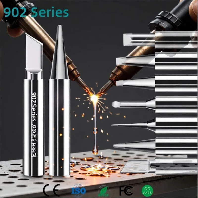 Lead-Free Soldering Iron Tips – Multilayer Plating 15X Durable Chisel/Pointed/Flat Types for PCB & SMD Repair Electronics Tool
Lead-Free Soldering Iron Tips – Multilayer Plating 15X Durable Chisel/Pointed/Flat Types for PCB & SMD Repair Electronics Tool