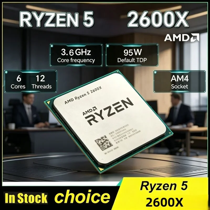 Desktop Assembly Gaming Processor AMD Ryzen 5 2600X 6-Core 12-Thread 3.6GHz 95W AM4 CPU Provided Without Original Pack
Desktop Assembly Gaming Processor AMD Ryzen 5 2600X 6-Core 12-Thread 3.6GHz 95W AM4 CPU Provided Without Original Pack